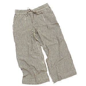 NWT Ticking Striped Wide Leg Flowy Lightweight Pants